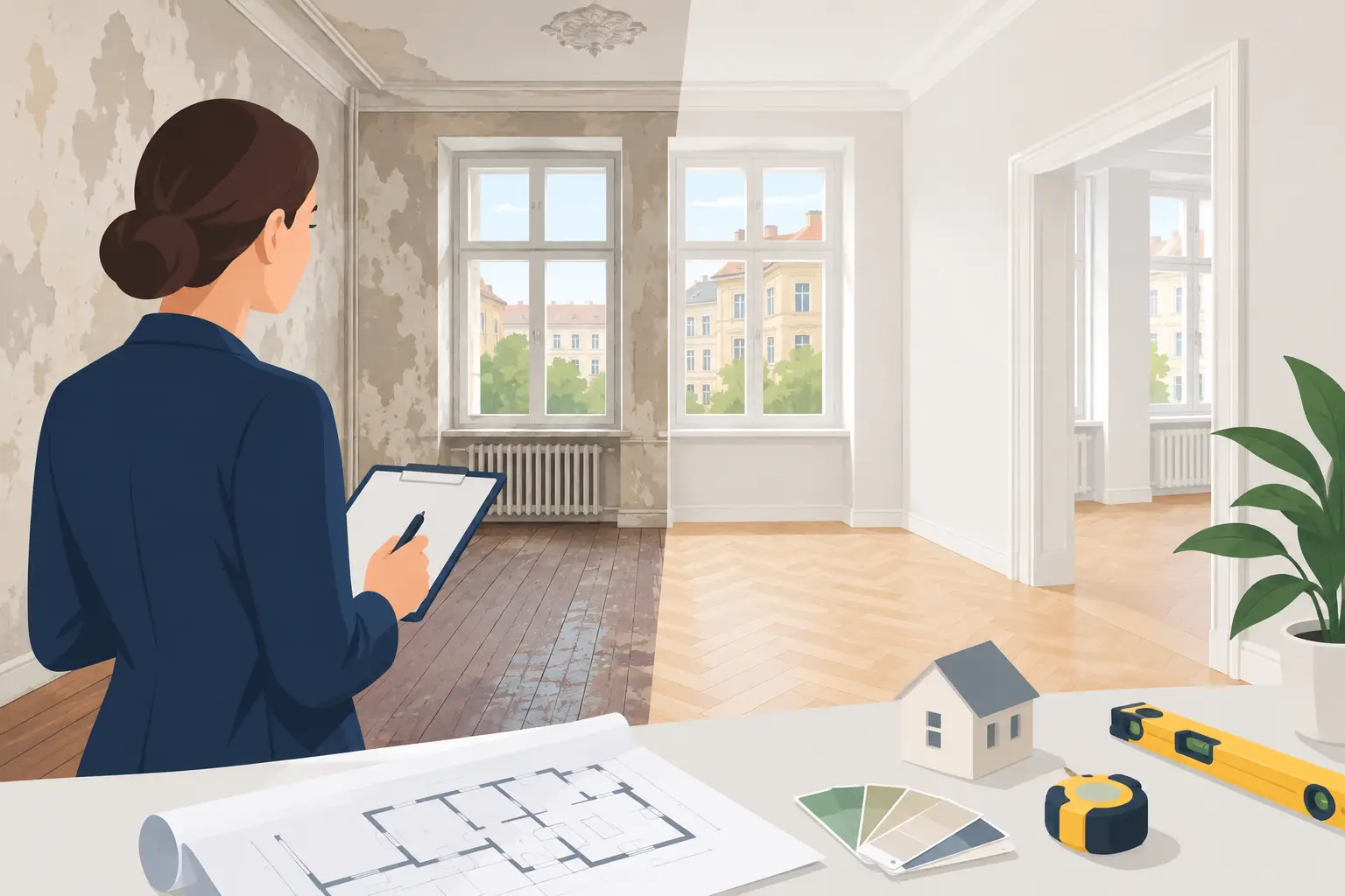 Altbauwohnung vor Kauf sanieren und richtig prüfen