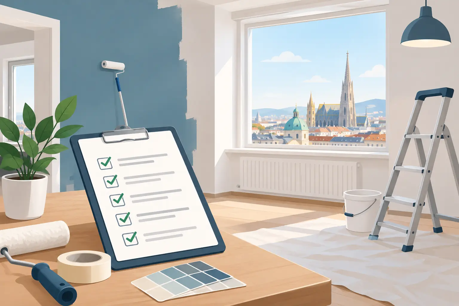 Checkliste für Wohnungsrenovierung in Wien