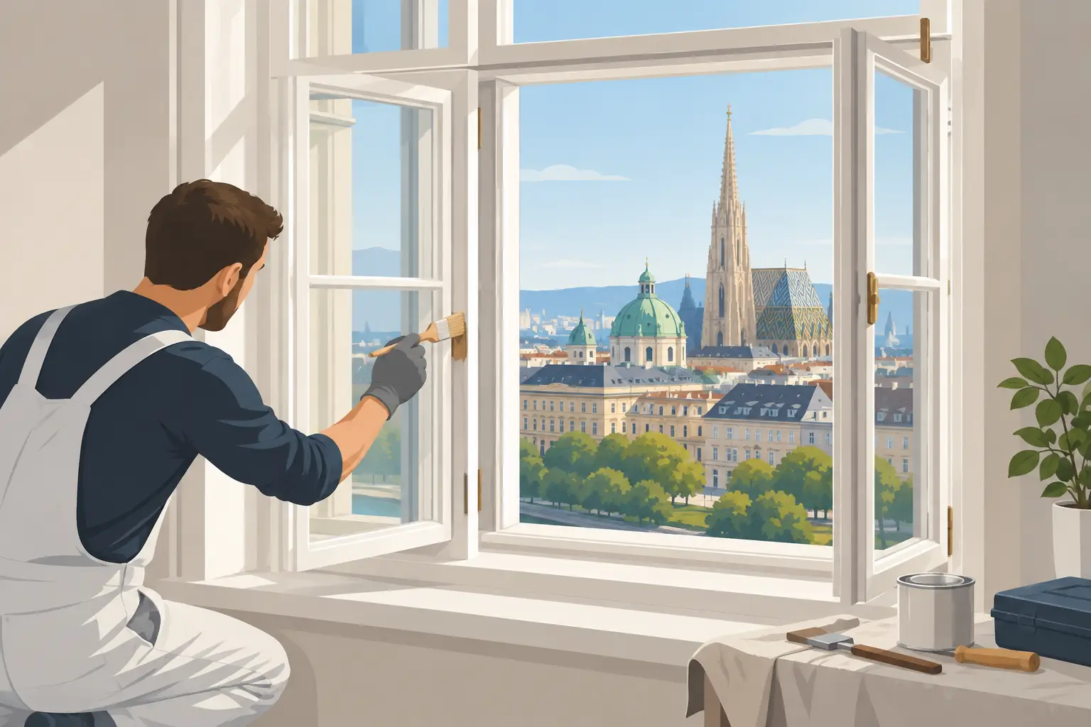 Kastenfenster in Wien restaurieren und Wert erhalten