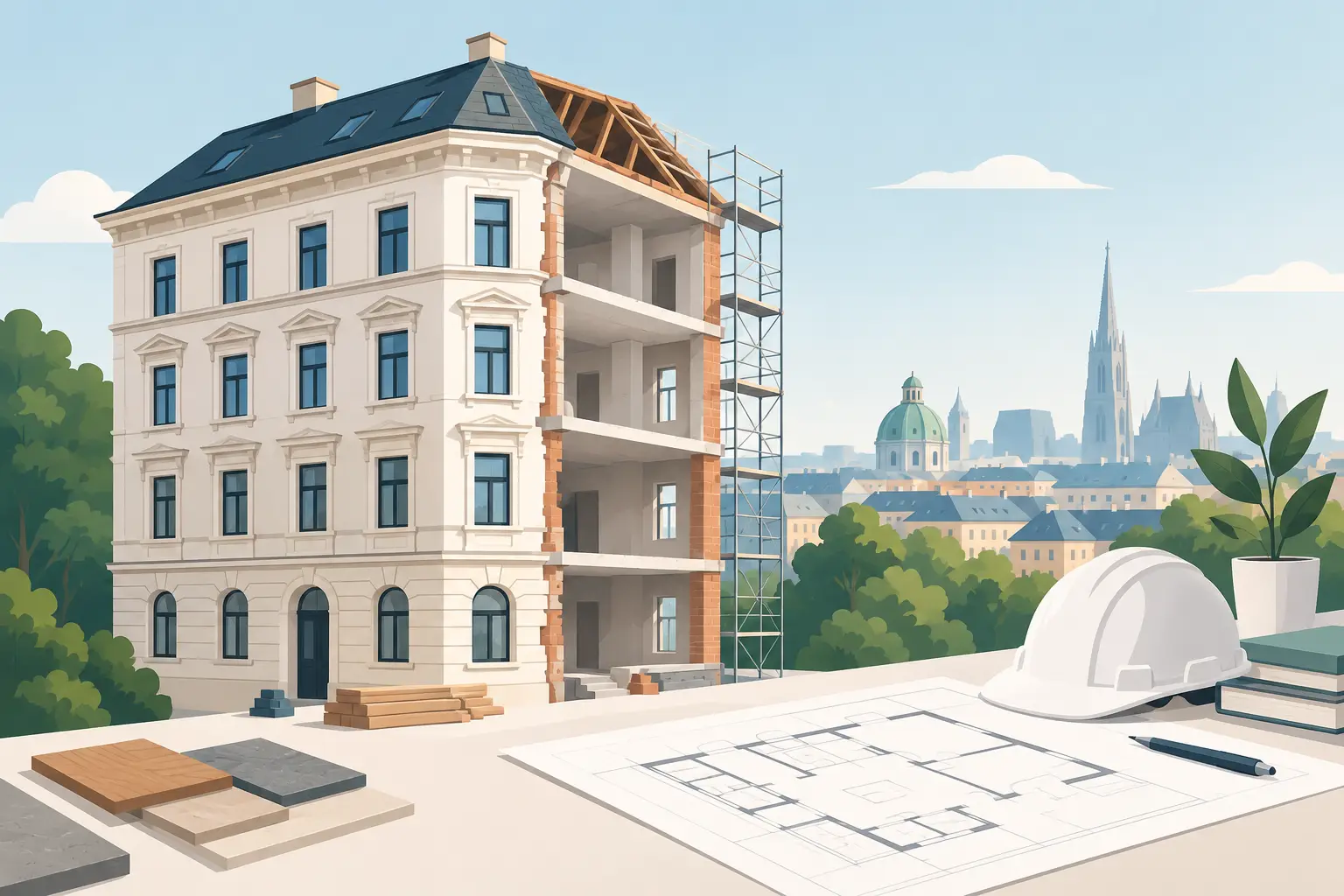 Kernsanierung Altbau Wien richtig planen