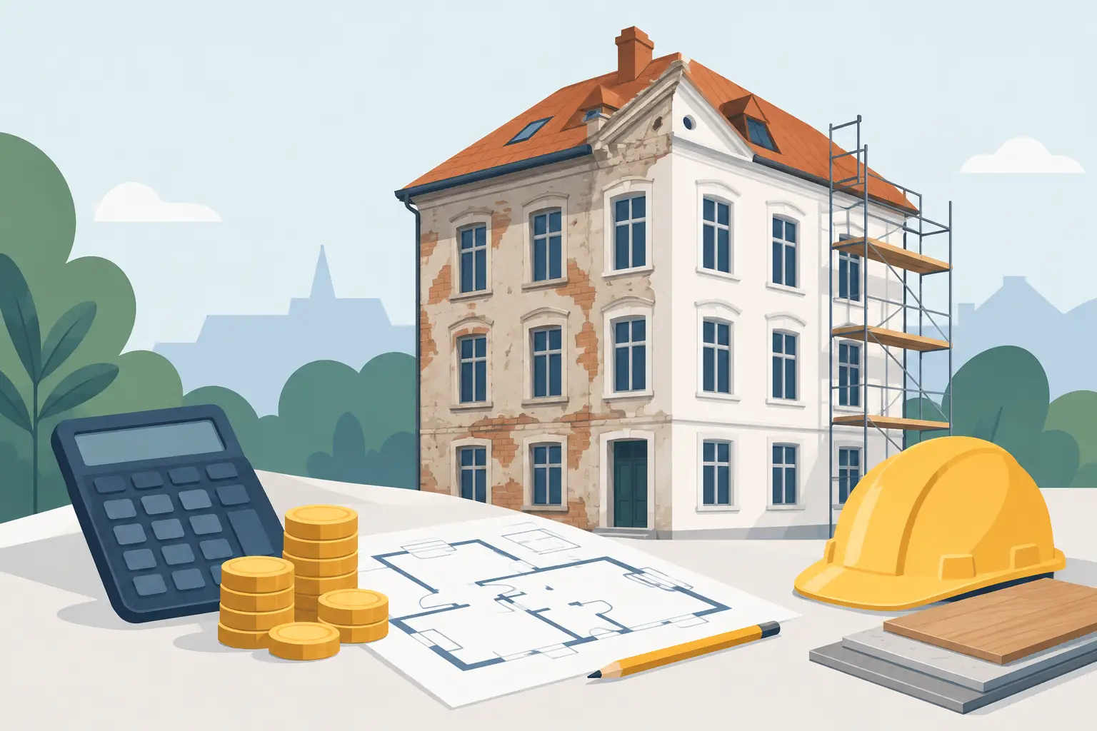 Sanierungskosten pro Quadratmeter im Altbau