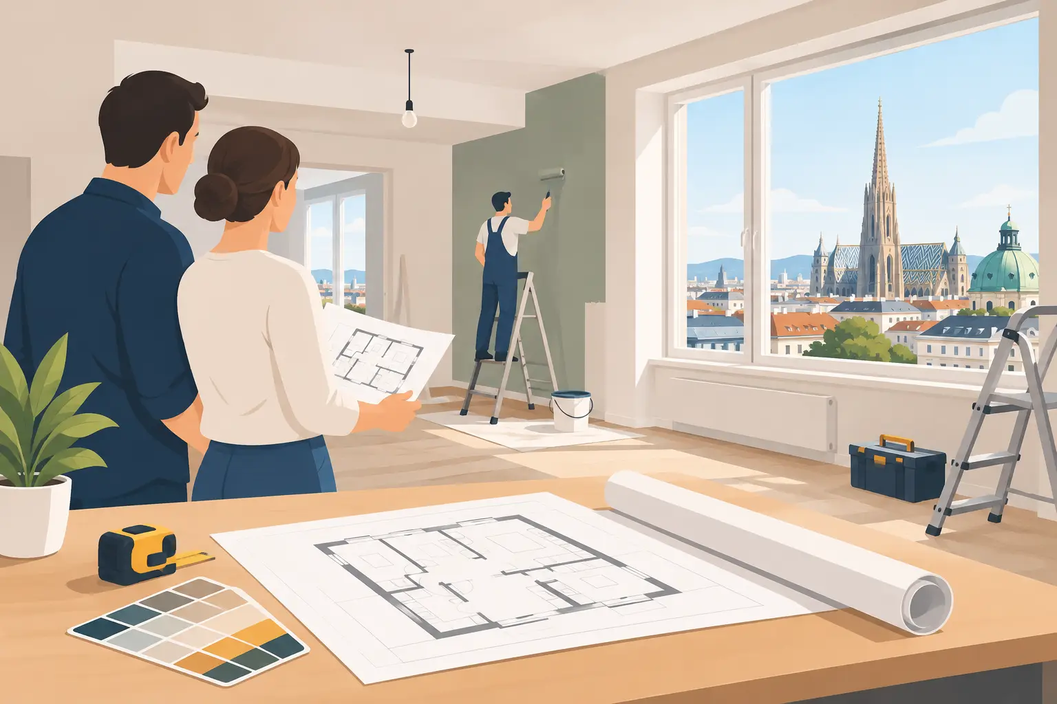 Wohnung renovieren in Wien mit Plan und Qualität